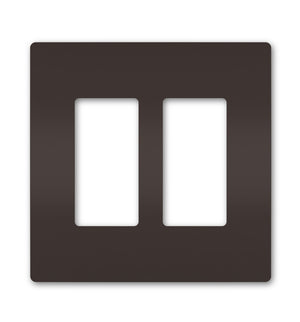 Legrand - RWP262 - Two-Gang Screwless Wall Plate - radiant - Brown