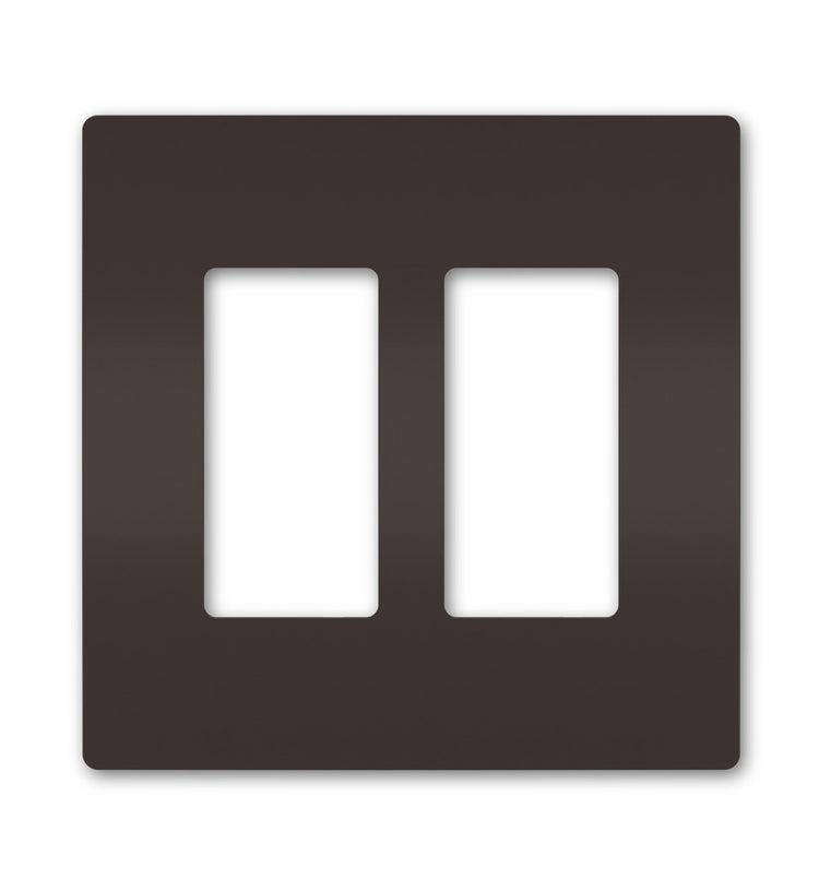 Legrand - RWP262 - Two-Gang Screwless Wall Plate - radiant - Brown