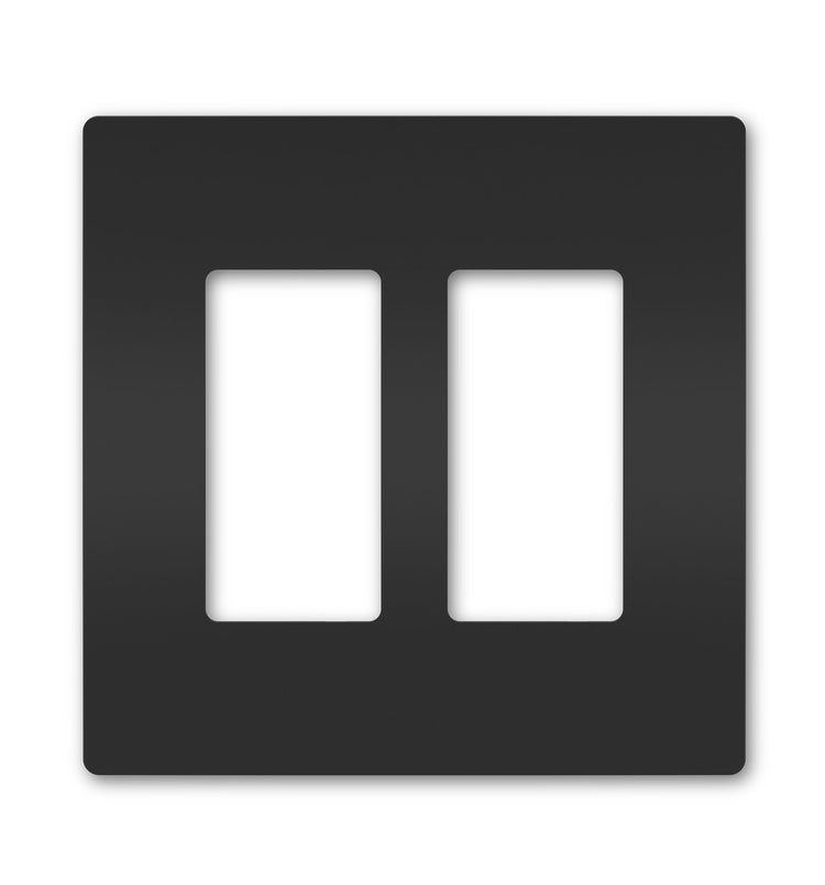 Legrand - RWP262BK - Two-Gang Screwless Wall Plate - radiant - Black