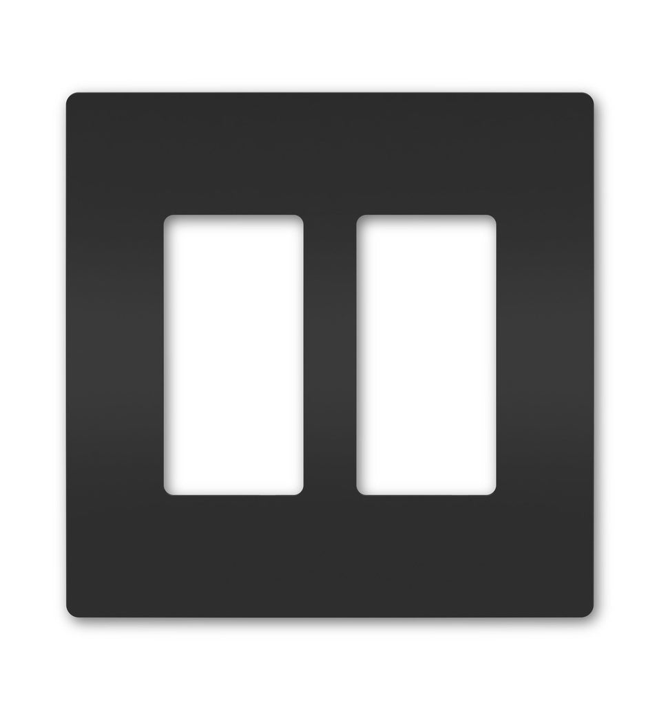 Legrand - RWP262BK - Two-Gang Screwless Wall Plate - radiant - Black