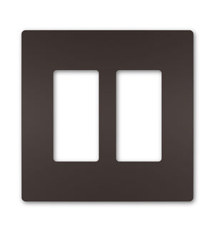 Legrand - RWP262DBCC6 - Two-Gang Screwless Wall Plate, - radiant - Dark Bronze