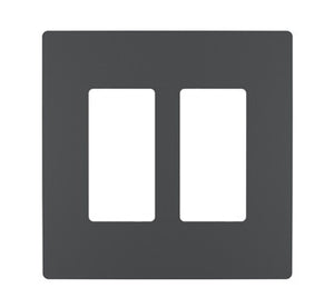 Legrand - RWP262GCC6 - Two-Gang Screwless Wall Plate - radiant - Graphite