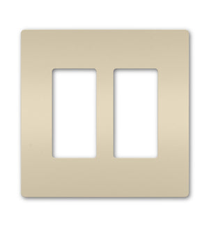 Legrand - RWP262LA - Two-Gang Screwless Wall Plate - radiant - Light Almond