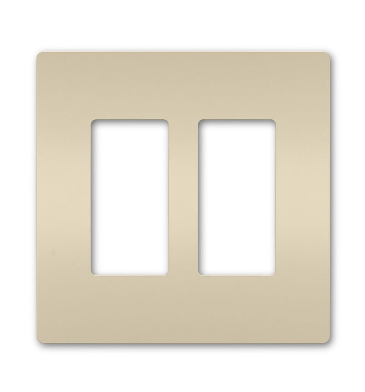 Legrand - RWP262LA - Two-Gang Screwless Wall Plate - radiant - Light Almond