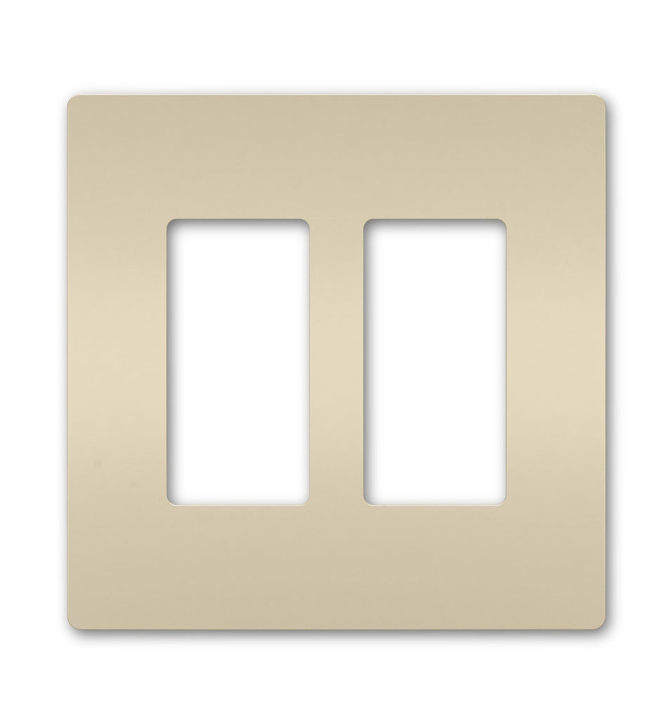 Legrand - RWP262LA - Two-Gang Screwless Wall Plate - radiant - Light Almond