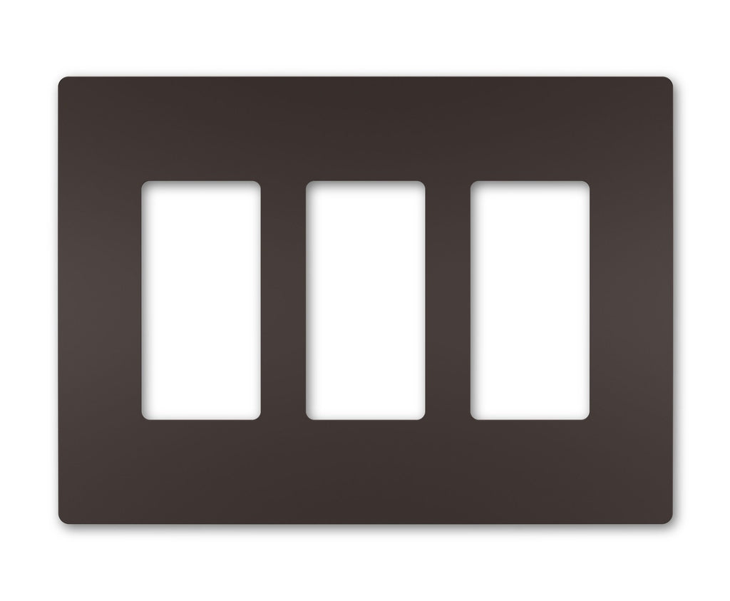 Legrand - RWP263DBCC6 - Three-Gang Screwless Wall Plate, - radiant - Dark Bronze