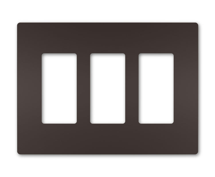 Legrand - RWP263DBCC6 - Three-Gang Screwless Wall Plate, - radiant - Dark Bronze