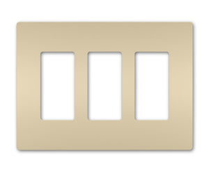 Legrand - RWP263I - Three-Gang Screwless Wall Plate - radiant - Ivory