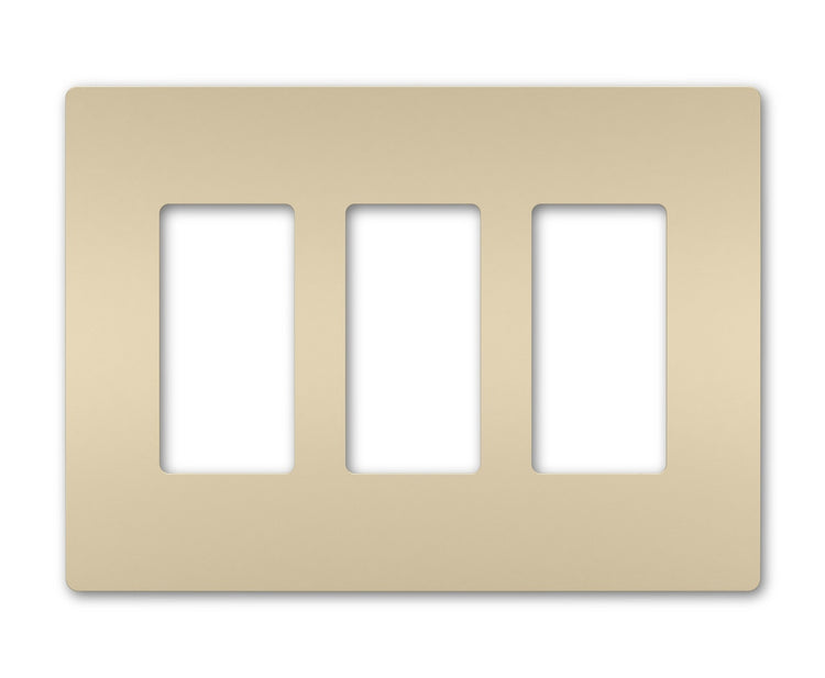 Legrand - RWP263I - Three-Gang Screwless Wall Plate - radiant - Ivory