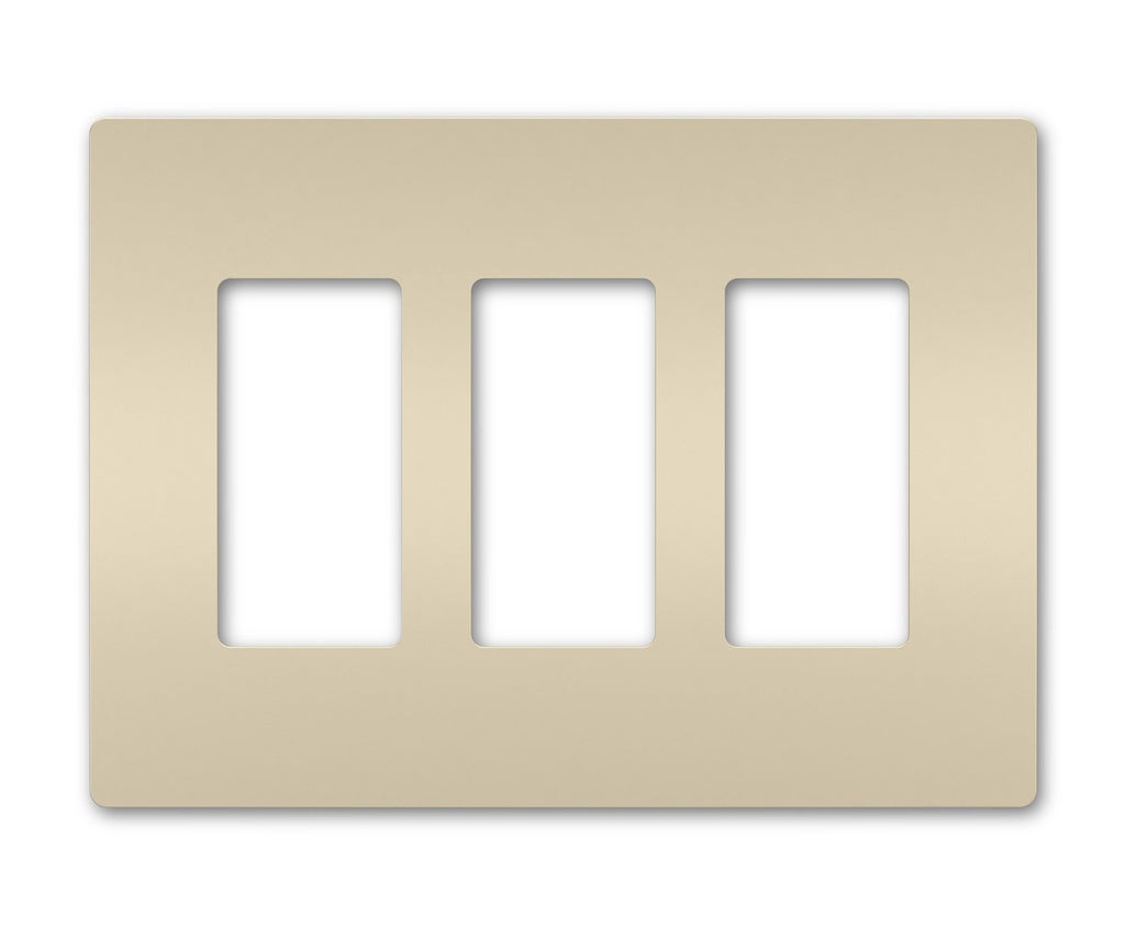 Legrand - RWP263LA - Three-Gang Screwless Wall Plate - radiant - Light Almond