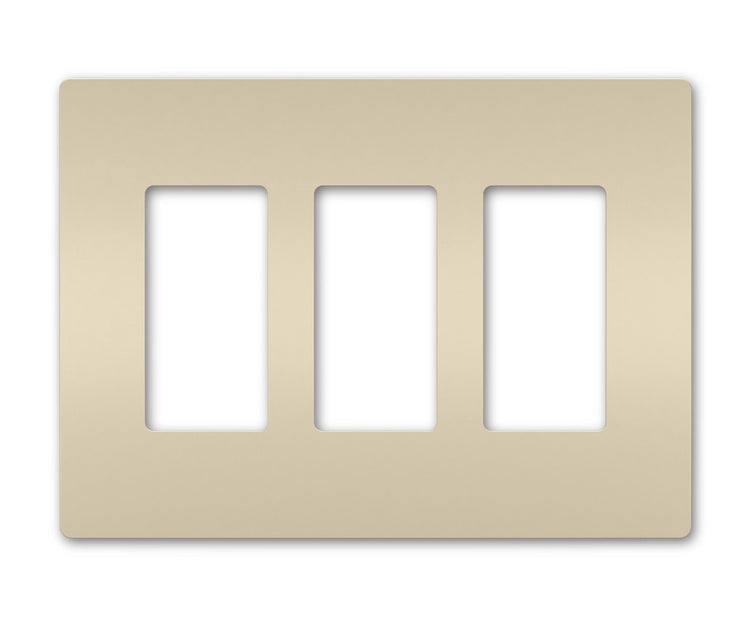 Legrand - RWP263LA - Three-Gang Screwless Wall Plate - radiant - Light Almond