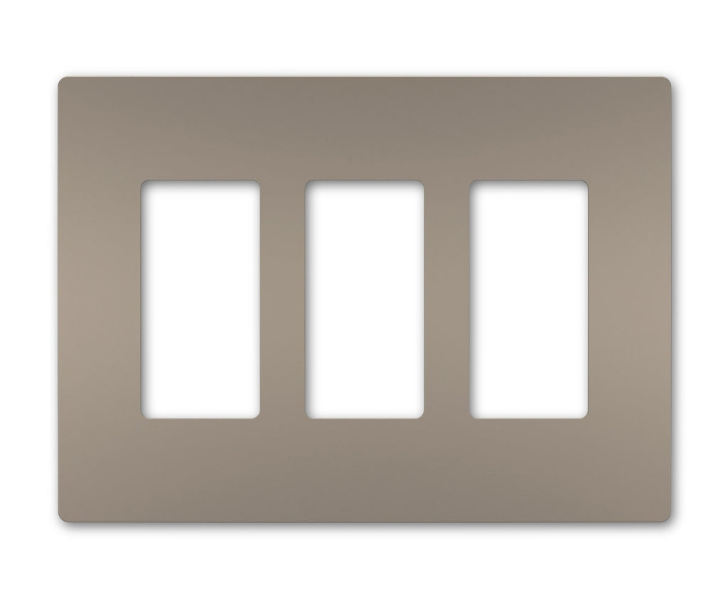 Legrand - RWP263NI - Three-Gang Screwless Wall Plate - radiant - Nickel