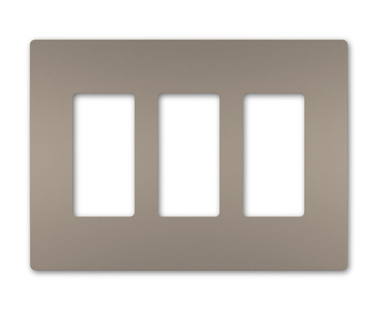 Legrand - RWP263NI - Three-Gang Screwless Wall Plate - radiant - Nickel