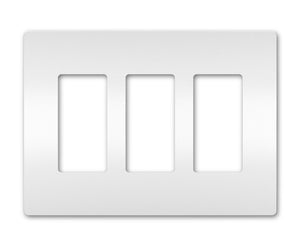 Legrand - RWP263W - Three-Gang Screwless Wall Plate - radiant - White