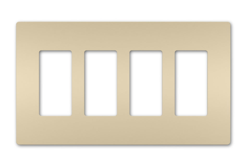 Legrand - RWP264I - Four-Gang Screwless Wall Plate - radiant - Ivory