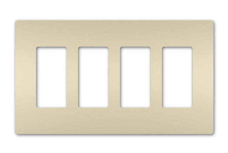 Legrand - RWP264LA - Four-Gang Screwless Wall Plate - radiant - Light Almond