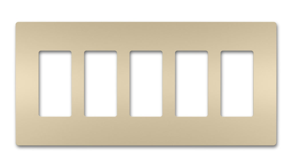 Legrand - RWP265I - Five-Gang Screwless Wall Plate - radiant - Ivory