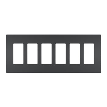 Legrand - RWP266G - Six-Gang Screwless Wall Plate - radiant - Graphite