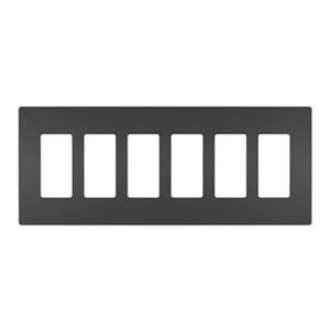 Legrand - RWP266G - Six-Gang Screwless Wall Plate - radiant - Graphite
