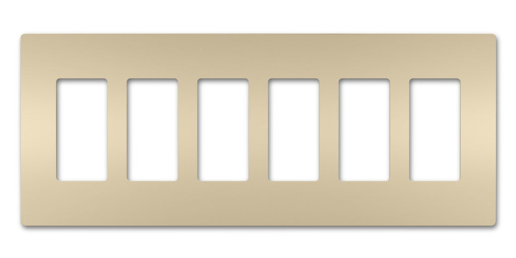 Legrand - RWP266I - Six-Gang Screwless Wall Plate - radiant - Ivory