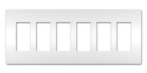 Legrand - RWP266W - Six-Gang Screwless Wall Plate - radiant - White