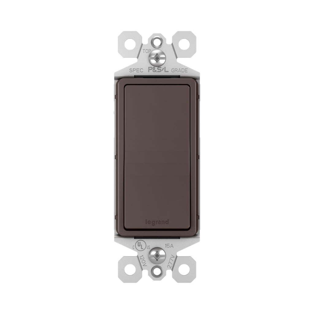Legrand - TM870DBCC10 - 15A Single-Pole Switch - radiant - Dark Bronze