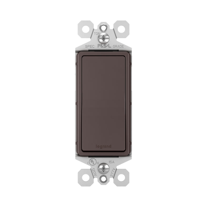 Legrand - TM870DBCC10 - 15A Single-Pole Switch - radiant - Dark Bronze