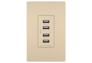 Legrand - TM8USB4ICC6 - Quad USB Charger - radiant - Ivory