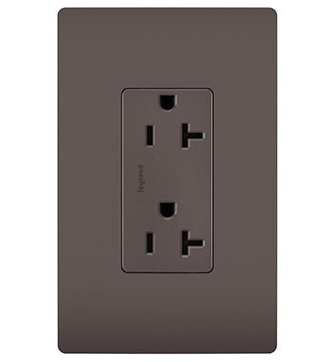 Legrand - TR26352R - Spec Grade 20A Tamper-Resistant Receptacle - radiant - Brown