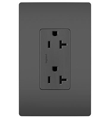 Legrand - TR26352RBK - Spec Grade 20A Tamper-Resistant Receptacles - radiant - Black