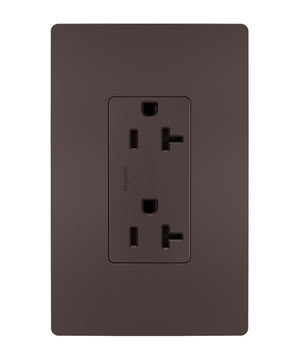 Legrand - TR26352RDBCC6 - Spec Grade 20A Tamper-Resistant Receptacle - radiant - Dark Bronze