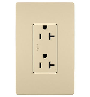 Legrand - TR26352RI - Spec Grade 20A Tamper-Resistant Receptacle - radiant - Ivory