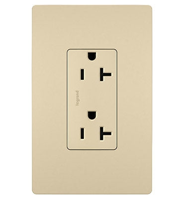 Legrand - TR26352RI - Spec Grade 20A Tamper-Resistant Receptacle - radiant - Ivory