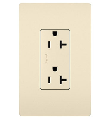 Legrand - TR26352RLA - Spec Grade 20A Tamper-Resistant Receptacle - radiant - Light Almond