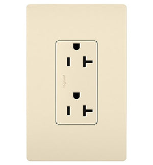 Legrand - TR26352RLA - Spec Grade 20A Tamper-Resistant Receptacle - radiant - Light Almond