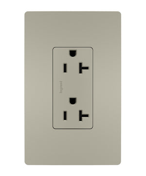 Legrand - TR26352RNICC6 - Spec Grade 20A Tamper-Resistant Receptacle - radiant - Nickel