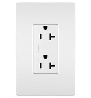 Legrand - TR26352RW - Spec Grade 20A Tamper-Resistant Receptacle - radiant - White