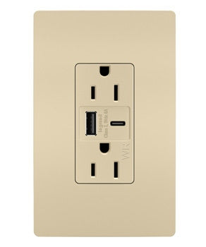 Legrand - WRR26USBAC6I - Outdoor Ultra-Fast USB Outlet - radiant - Ivory