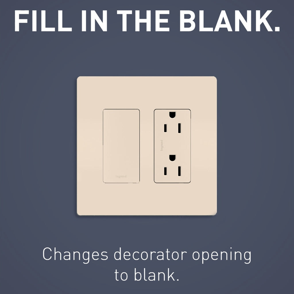 Legrand - 326RI - BLANK INSERT - radiant - Ivory