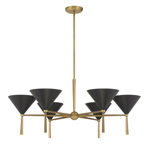 Minka-Lavery - 10316-855 - Six Light Chandelier - Cortan - Legacy Brass