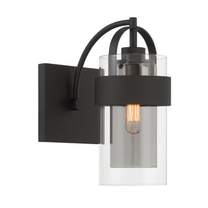 Minka-Lavery - 1911-899 - One Light Bath Sconce - Ravik - Dark Matte Black