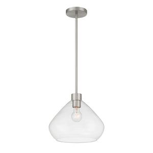 Minka-Lavery - 19414-84 - One Light Pendant - Elaris - Brushed Nickel