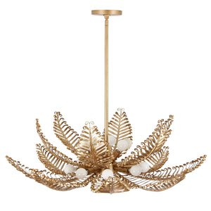 Kalco - 528255MG - 14 Light Chandelier - Fern - Modern Gold