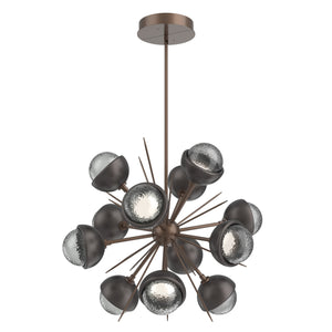 Hammerton Studio - CHB0093-0A-BB-S-001-L3-GP - LED Chandelier - Cabochon - Burnished Bronze