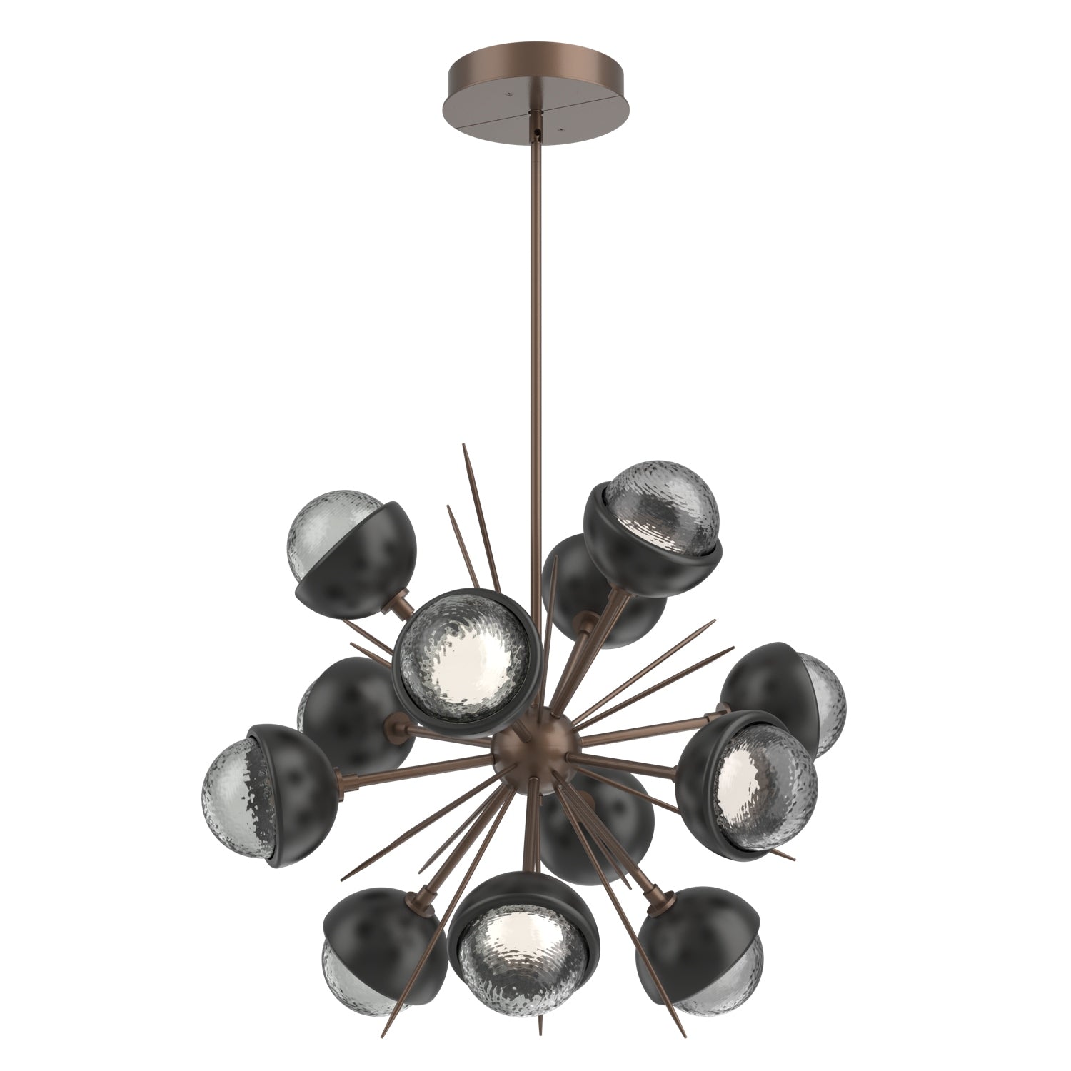 Hammerton Studio - CHB0093-0A-BB-S-001-L3-MB - LED Chandelier - Cabochon - Burnished Bronze
