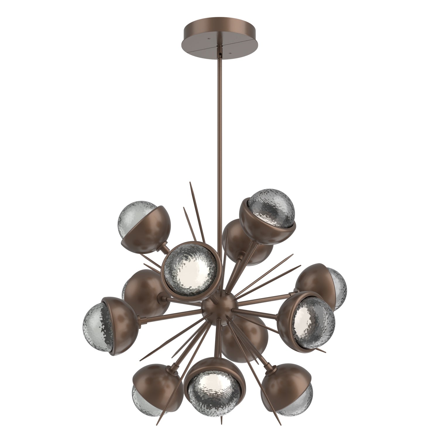 Hammerton Studio - CHB0093-0A-BB-S-001-L3-MS - LED Chandelier - Cabochon - Burnished Bronze