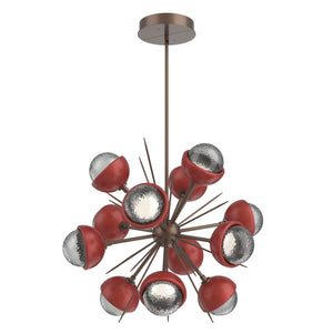 Hammerton Studio - CHB0093-0A-BB-S-001-L3-RE - LED Chandelier - Cabochon - Burnished Bronze
