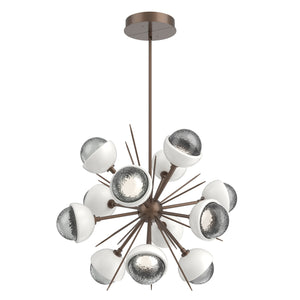 Hammerton Studio - CHB0093-0A-BB-S-001-L3-WI - LED Chandelier - Cabochon - Burnished Bronze