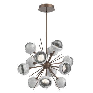 Hammerton Studio - CHB0093-0A-BB-S-001-L3-WM - LED Chandelier - Cabochon - Burnished Bronze