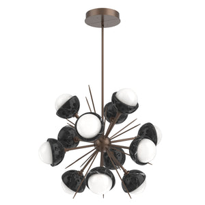 Hammerton Studio - CHB0093-0A-BB-WL-001-L3-BM - LED Chandelier - Cabochon - Burnished Bronze